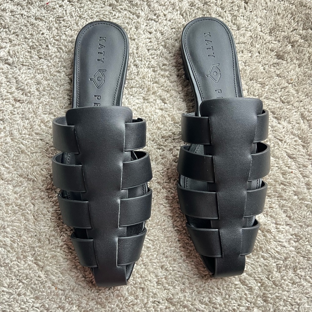 New without tags . Katy Perry Collections Black Women's Slide Sandals. Size 8.5